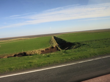 irrigation ditch; common in fields, interesting how deep they were